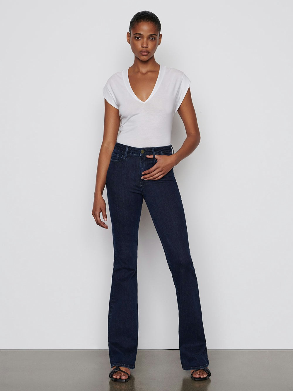 jeans front full body view